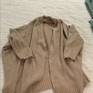 Aerie Knitted Tan Women's Cardigan